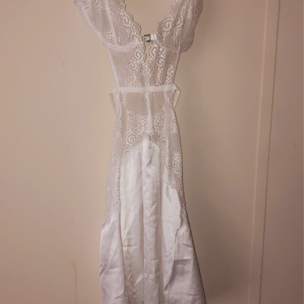 Adam & Eve Lingerie White Lace Dress